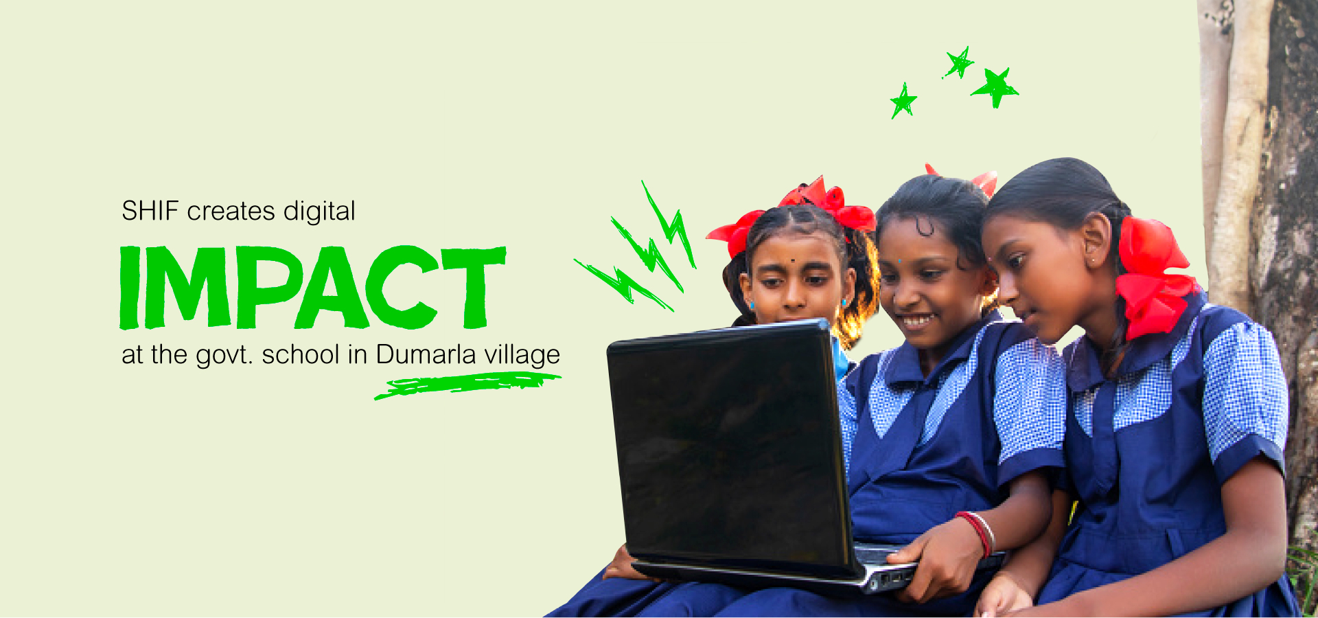 SHIF creates digital impact at the gov. school in Dumarla Village